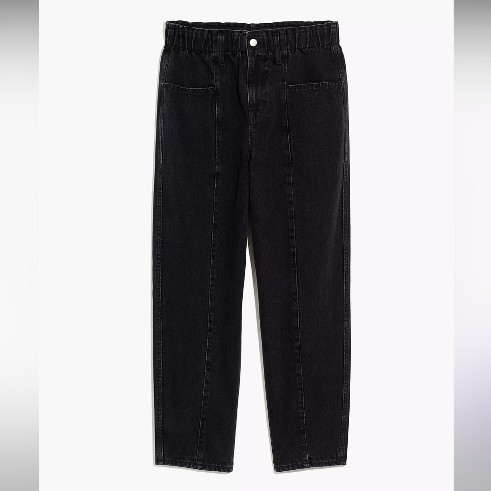 Madewell Pull-On Balloon Jeans in Hobson Wash: Paperbag Edition